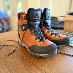 Zamberlan Men's Black and Orange Hiking Boots